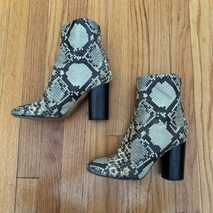 ISABEL MARANT Snake Embossed Bootie